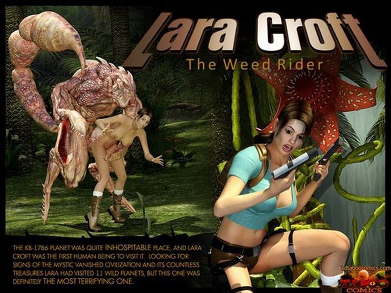 D Lara croft De onkruid Rijder
