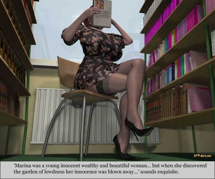 lievelingen model Nadia in De bibliotheek - Onderdeel 2