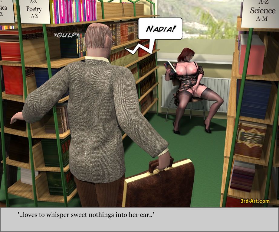 queridos modelo Nadia en el biblioteca - Parte 3