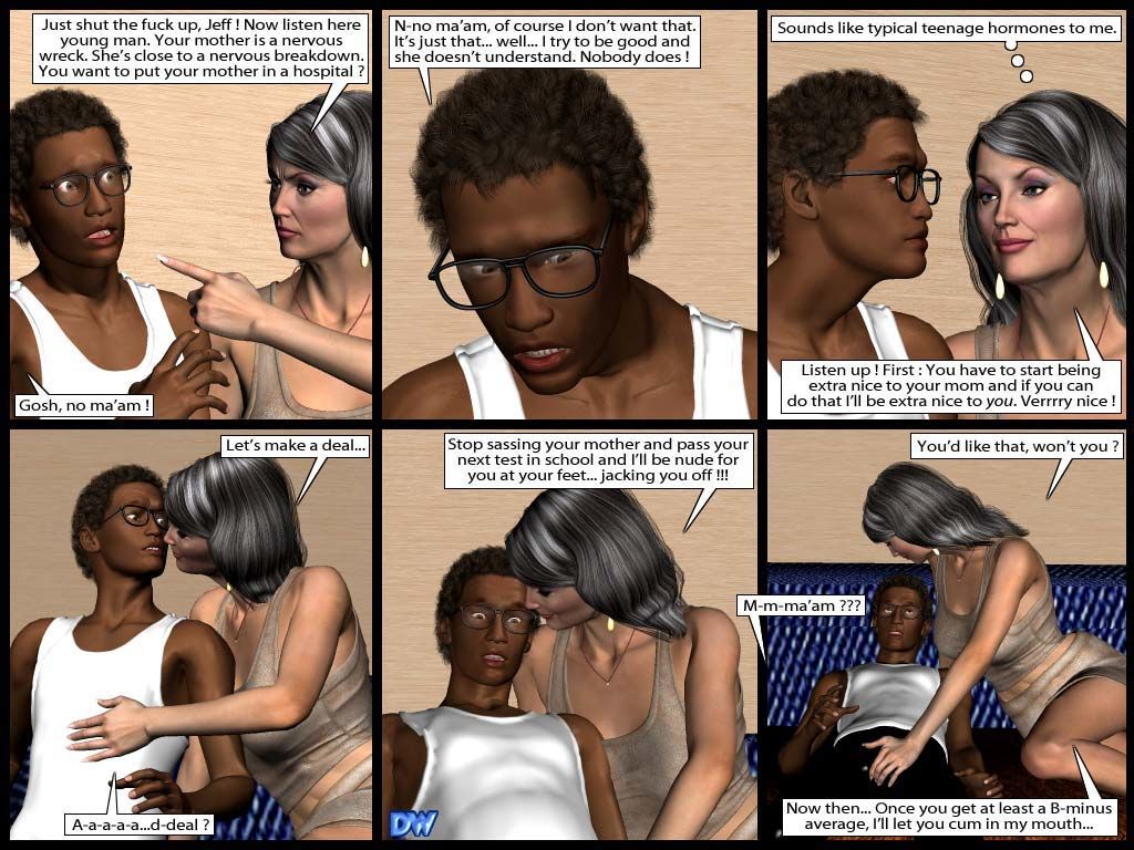 zilver meisjes :Door: bw De Deal interracial D Comic