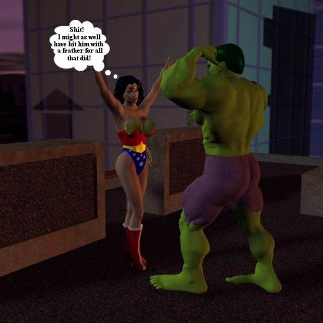 el increíble hulk frente a pregunto mujer