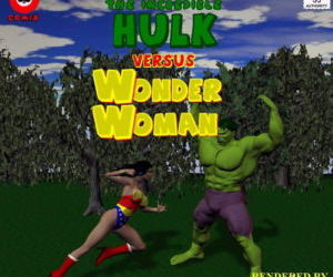 O incrível hulk versus maravilha mulher