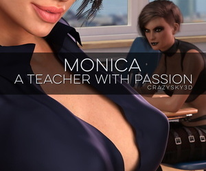 Crazysky3d monica: एक शिक्षक के साथ जुनून