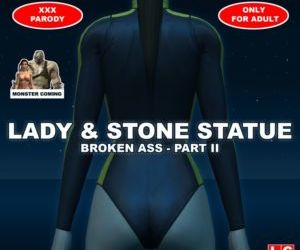 महिला & पत्थर statue: टूट गया गांड हिस्सा द्वितीय