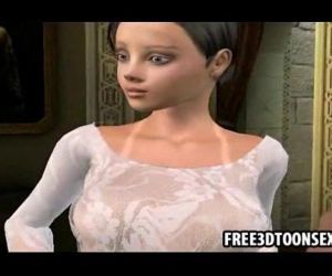Two gorgeous and exotic 3d cartoon babes undressing - 10 min