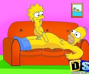 Comics Simpsons doing real family diddling -.., family  simpsons