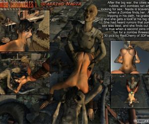 Comics 3DFiends- Zombie Chronicles 1, blowjob , forced  threesome