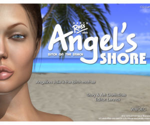 çizgi roman Angelina Jolie angel’s shore, oral seks 3d