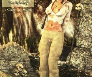 komiksy Lara Croft w początek, kazali Lara Rzemiosło