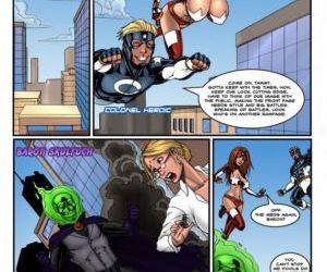 कॉमिक्स सुपर गुप्त 2, सुपरहीरो तीन प्रतिभागियों का सम्भोग