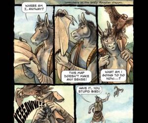 Comics Steppe In The Right Direction, furry  gay & yaoi