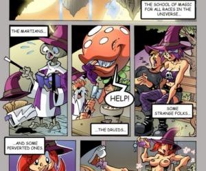 histórias em quadrinhos Espaço bruxa Cadelas 2Tentáculos
