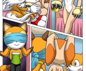 Comics Sonic Project XXX, furry  threesome