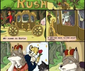 strips Prinses Rush, harige maag ardennen