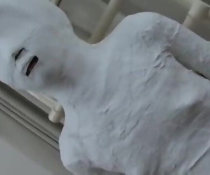 Asian girl mummification in plaster
