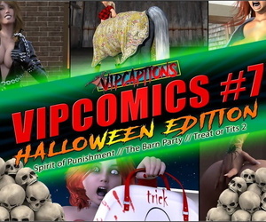 VipCaptions VipComics #7 Halloween Edition: Spirit of Punishment // The Barn Party // Treat or Tits 2