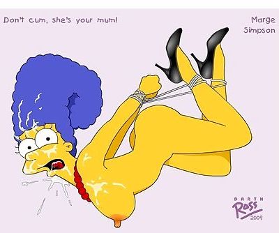 Tied BDSM Marge Simpson MILF..