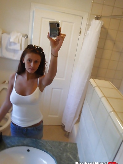 Pretty amateur Whitney likes to take selfies and show off her pussy
